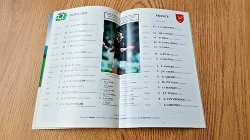 Scotland v France Rugby Programmes 1948 - 2012 - Picture 52 of 66