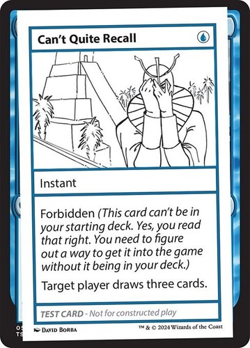 Can't Quite Recall (Mystery Booster 2 Playtest Card)
