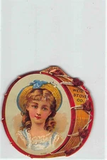 jwk 04a: WEIR STOVE CO. , Beautiful victorian lithograph trade card 