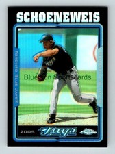  2005 Topps Chrome Update Black Refractor Scott Schoeneweis 091/250