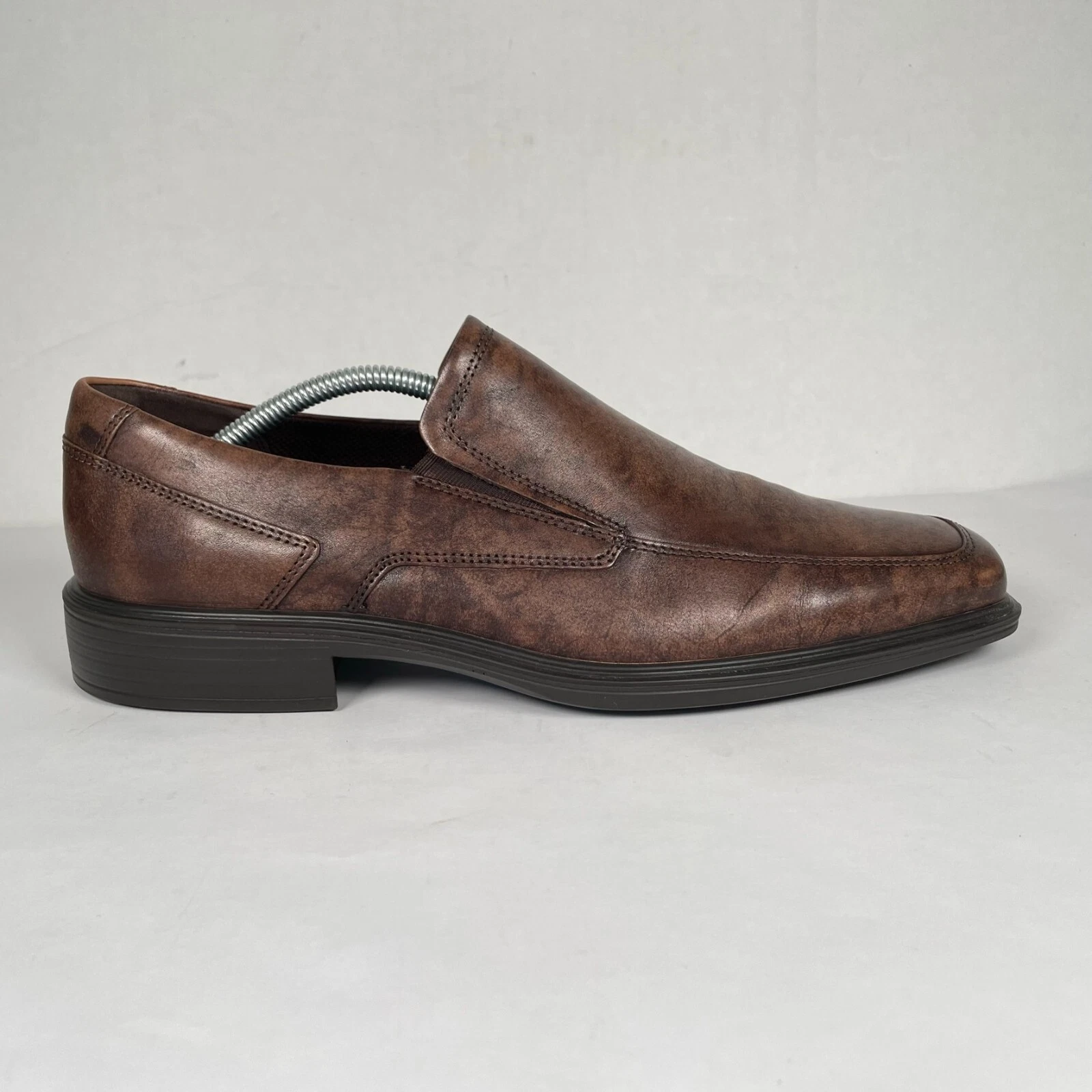 Mocassini ECCO Minneapolis da uomo taglia 44 US 10 scarpe comode slip on in pelle marrone