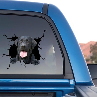 Black Lab Car Stickers Black Labrador Gifts Weatherproof Truck Stickers For Mom