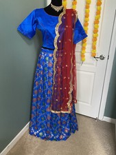 Designer Custom Stitched Benaras Lehanga Choli SALE Size 36/38/40