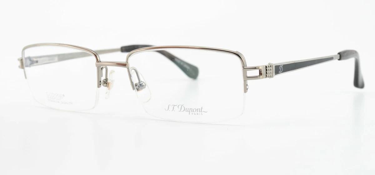 Occhiali Da Lettura ST.DUPONT Mod. D565/00 – Montatura Mezza Lente Argento, 23K Gold Finish