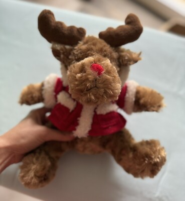 Rentierelch Weihnachten Plüschtier Teddie Elch Plüschtier Kuscheltier 10'''' mit Kapuzenjacke