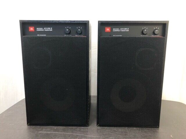 JBL 4312M II 2 Black Compact Monitor 3 Way Loud Speaker Set JBL 4312M II 2 Black Compact Monitor 3 Way Loud Speaker Set
