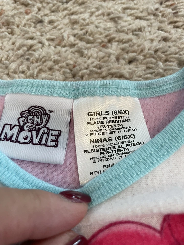 girls size 6/6x my little pony the movie pahanas and talking pony tot with brush - Image 3 of 4