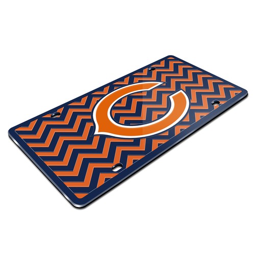 NFL Chicago Bears Chevron Style Auto License Plate - Bild 2 von 2
