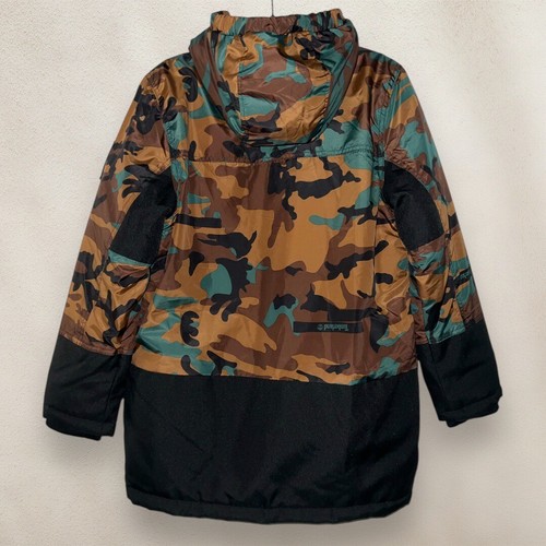 Timberland Camo Zip Up Coat Jacket Heavy Parka Hooded Outdoor Youth Size Large - Picture 2 of 10