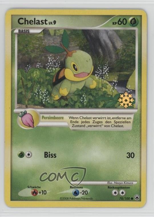 Turtwig (Snowflake Stamp) German Pokémon Diamond & Pearl Majestic Dawn #78 2008