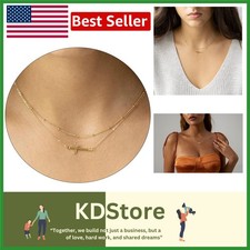 14K Gold Plated Cross Necklace for Women Dainty Layered Choker Jewelry