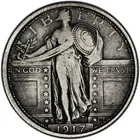 UNITED STATES coin Standing Liberty Quarter 1917 S variety I VF