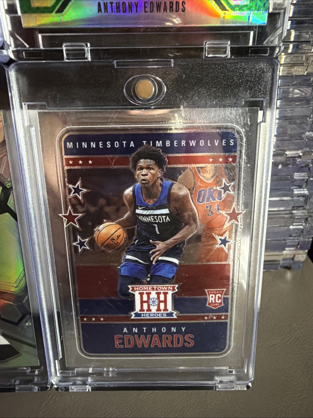 Anthony Edwards 11 Card Lot Minnesota Timberwolves #5 PSA 9 Variation #d/299 +++ view 5