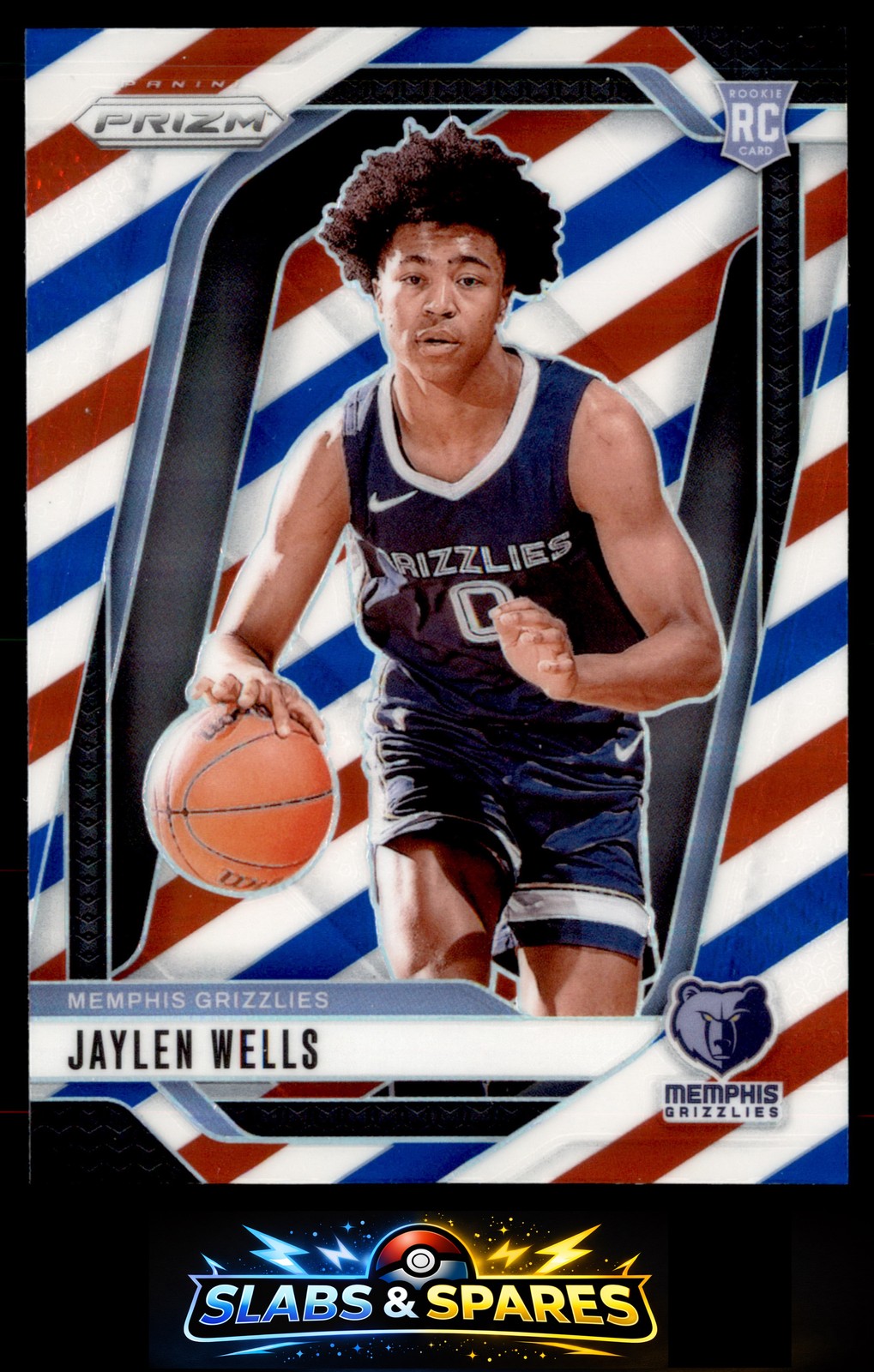 2024-25 Panini Prizm #239 Jaylen Wells Prizms White #/175