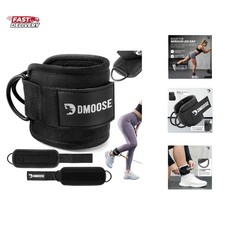 Ankle Strap for Cable Machine - One Size Fit with Padding Cuffs, Ankle Bands...