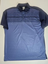 Callaway Opti Dri Polo Shirt Mens Large Blue Navy Golf Performance Stretch Tech