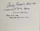 ANDY RUSSELL Signed HANDWRITTEN  MESSAGE…PITTSBURGH STEELERS Legend (d.2024)