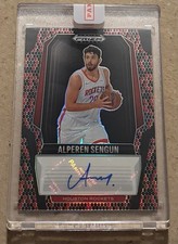 24/25 Prizm Black Alperen Sengun Encased Autograph Snakeskin Ref. 8/15 Rockets