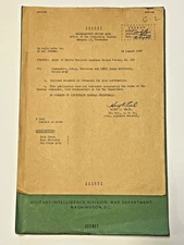 WW2 U.S.A. Intelligence-Battle Bulletin Japanese Ground Forces; August 1945
