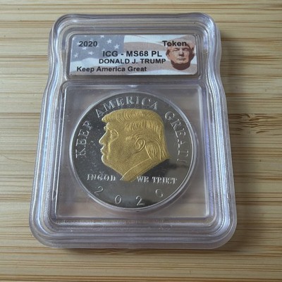 2020 Donald Trump Keep America Great Token MS68 PL ICG 45th