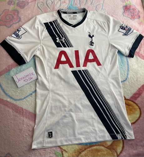 TOTTENHAM 2015 2016 HOME FOOTBALL SHIRT #10 KANE UNDER ARMOUR JERSEY SIZE L