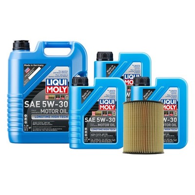 8L Liqui Moly Longtime High Tech 5W-30 Mahle Oil Change Kit for Land Rover LR2