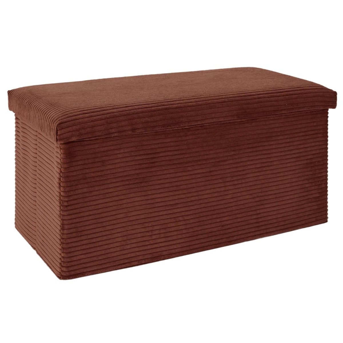 Banc coffre terracotta Scott 76cm pour ranger les jouets et décorer la chambre