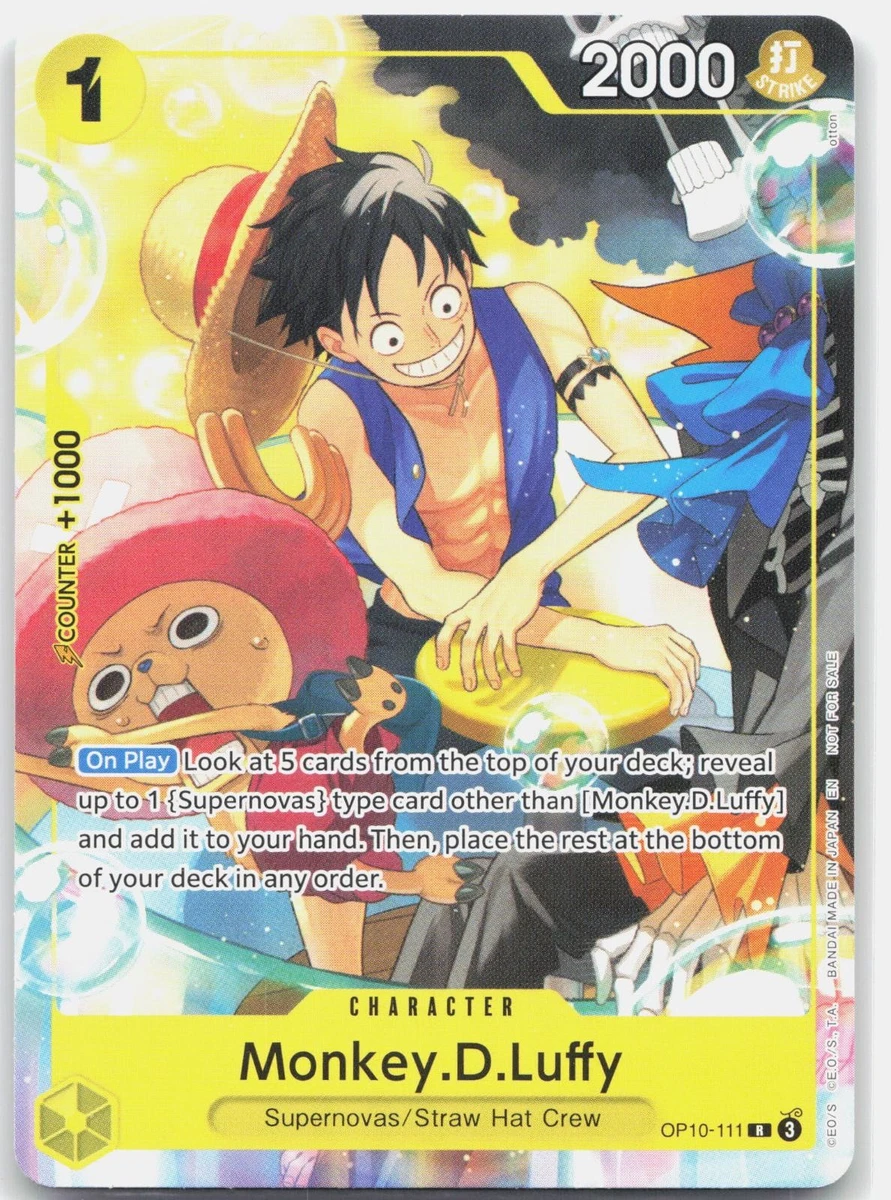 25+ Monkey.D.Luffy OP10-111 One Piece Promotion Cards for sale