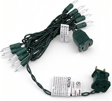 Mini Christmas Lights String Warm White Vintage Short Strand String Lights, Clea