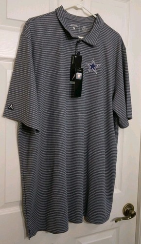 Polo uomo Dallas Cowboys Antigua manica corta taglia 2XLT NFL abbigliamento squadra - Foto 10 di 13