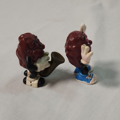 1987 The California Raisins 2 Figuren Saxophon und Hands up Calrab Vintage - Bild 4 von 9