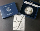 2008 W Proof $1 American Silver Eagle Dollar