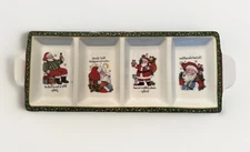 INTERNATIONAL CHINA COMPANY 4 Compartment Tray Christmas Story by Susan Winget