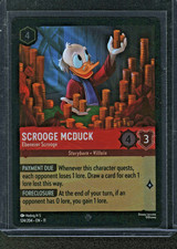 Scrooge McDuck - Ebenezer Scrooge Foil Super Rare 124/204  - Winterspell Disney