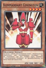 YuGiOh Kommandant Covington SR10-DE013 Common NM 1st