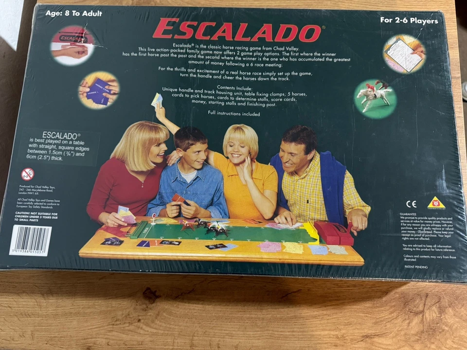 Chad Valley ESCALADO horse racing game  SEALED 1997 vintage. - Image 4 of 4