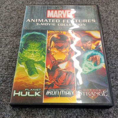Marvel Animated Features 3-Movie Collection (DVD, 2012) Hulk Iron Man Dr. Strang