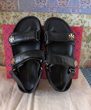 Tory Burch  Kira Sport Sandals Black Size 8.5