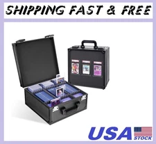Graded Card Storage Box for PSA with TSA Lock, Aluminum Alloy Trading Card Case