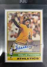 2025 Topps Heritage Rollie Fingers Topps Certified Autograph #ROA-RF Blue Ink