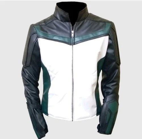 Nathan Fallion Superman 2025 Movie Guy Gardner Green Lantern Leather Jacket image 2