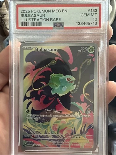Pokemon 2025 Bulbasaur 133/132 Full Art IR Mega Evolution GEM MINT PSA 10