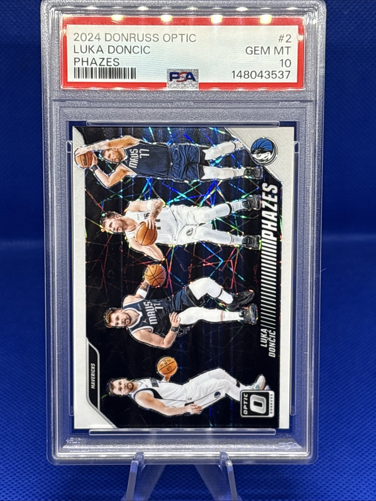 2024-25 PANINI DONRUSS OPTIC LUKA DONCIC PHAZES Prizm #2 PSA 10 Dallas Mavericks