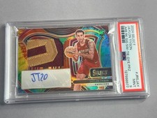 Jaylon Tyson Auto Letter Patch Rookie RC PSA 9 Jersey 2024 Select Tie-Dye /25 sp