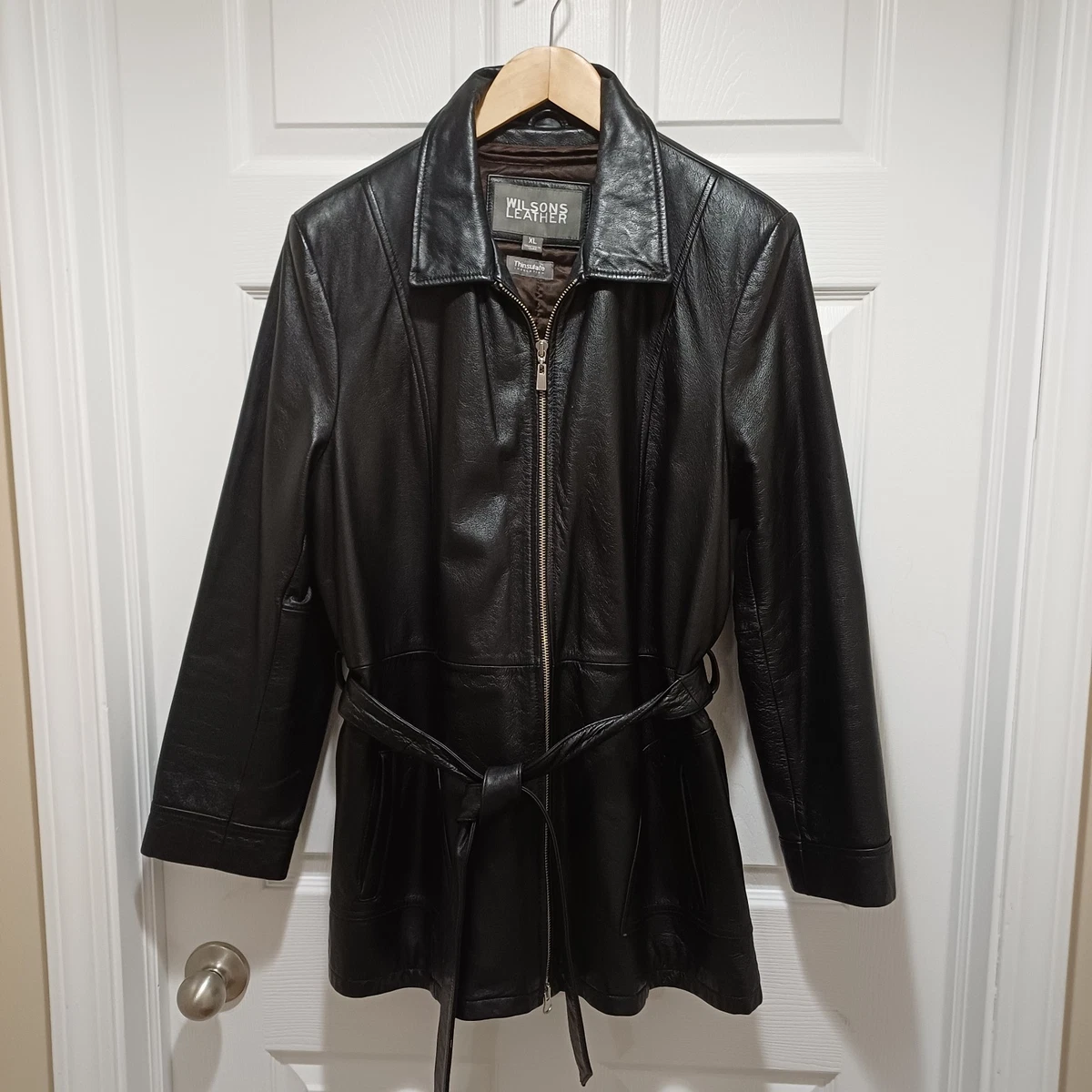 ジャケット・アウター 00s WILSONS LEATHER Thinsulate swing top Preços baixos em Capa Externa de couro Wilsons Leather sobretudo
