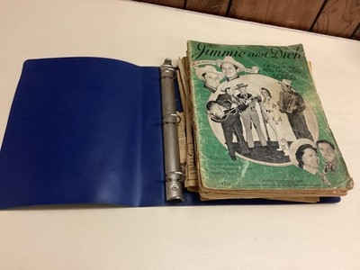 Vintage Bluegrass Country Songbooks Binder Lot Mel Bay Banjo Mandolin 40s-70s
