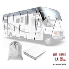 Rv Covers for Roof Only 210D Oxford Cloth Rv Cover Foldable 11m&times;3m Gray