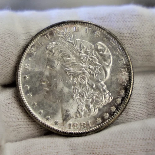 1881 S US Morgan Silver Dollar $1 Unc