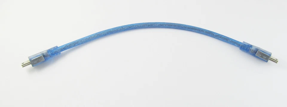 1x Mini USB 5 Pin Male To Mini 5 Pin Male Data Adapter Extension Cable Cord Blue - Image 2 of 2