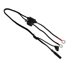 Motorcycle Battery SAE to Ring Terminal Harness Car Charger Cable Black